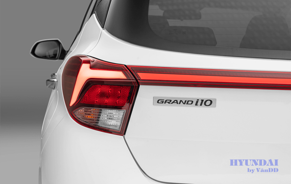 Đánh giá chi tiết Hyundai i10 2024: Tính năng và Uu điểm Cụm đèn hậu dạng chữ H đặc trưng nổi bật trên i10 2024