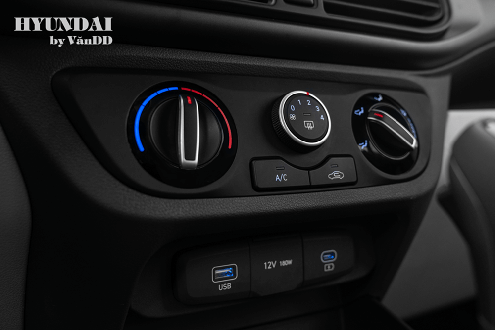 Đánh giá chi tiết Hyundai i10 2024: Tính năng và Uu điểm Hệ thống điều khiển điều hòa được trang bị trên Hyundai i10 Sedan 2024