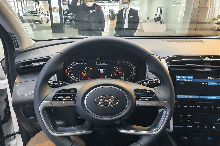 Tổng hợp thay đổi trên Hyundai Tucson 2022 tiêu chuẩn Vô lăng và hệ thống nút bấm đi kèm của Tucson 2022