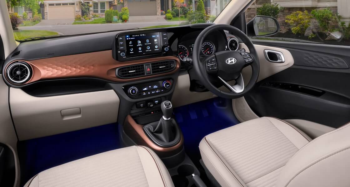 Hyundai i10 Sedan 2023 tại Ấn Độ có gì Đặc biệt Tổng quan nội thất I10 sedan 2023