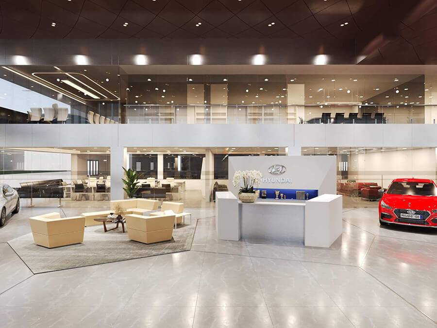 Showroom Trưng bày xe 