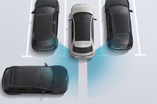 Cảnh báo phương tiện lùi cắt ngang trên iOniq 5