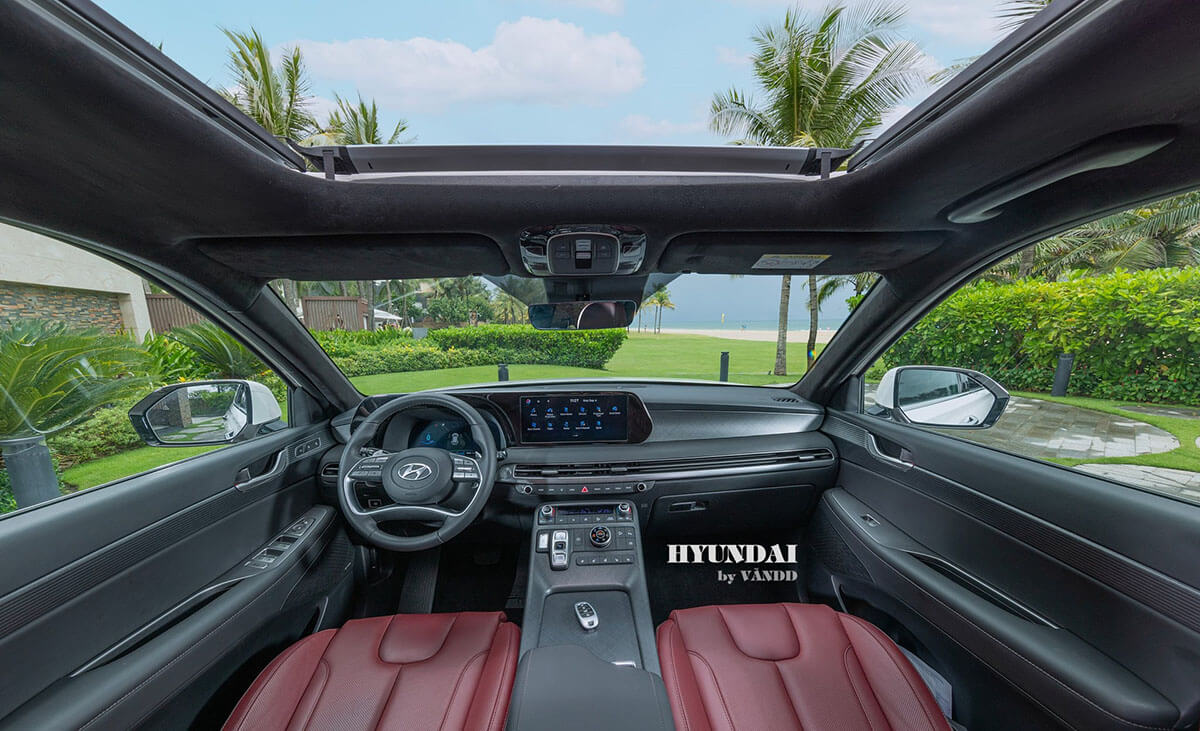 So sánh các phiên bản Hyundai Palisade: Chọn Prestige hay Exclusive? Cửa sổ trời đôi - Tính năng được trang bị duy nhất trên xe Prestige