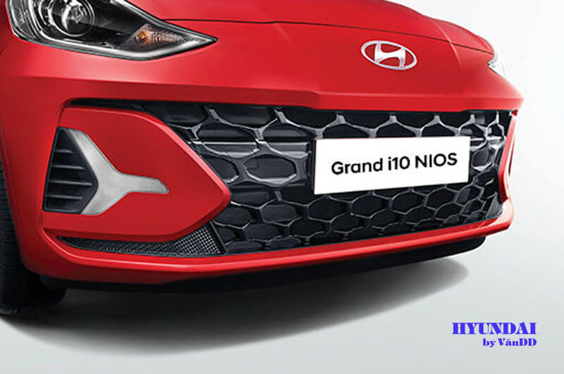 Lưới tản nhiệt mới trên i10 Hatchback 2024