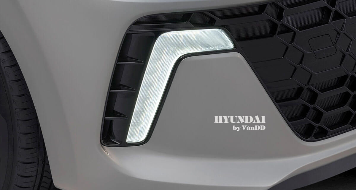 Đèn định vị ban ngày LED trên Hyundai i10 sedan 2024