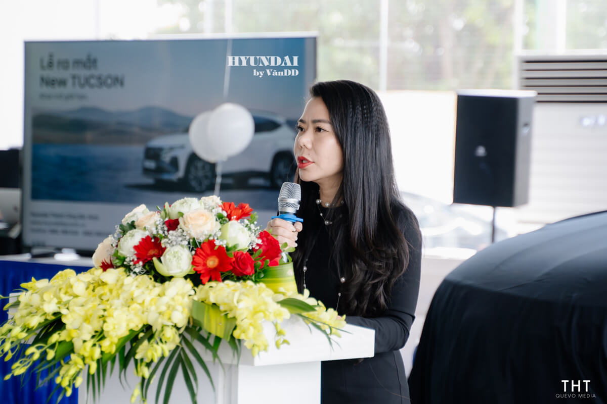 Tổng Giám đốc Hyundai Bắc Ninh phát biểu nhân sự kiện Hyundai Bắc Ninh chi nhánh Từ Sơn ra mắt Hyundai Tucson 2024 Facelift