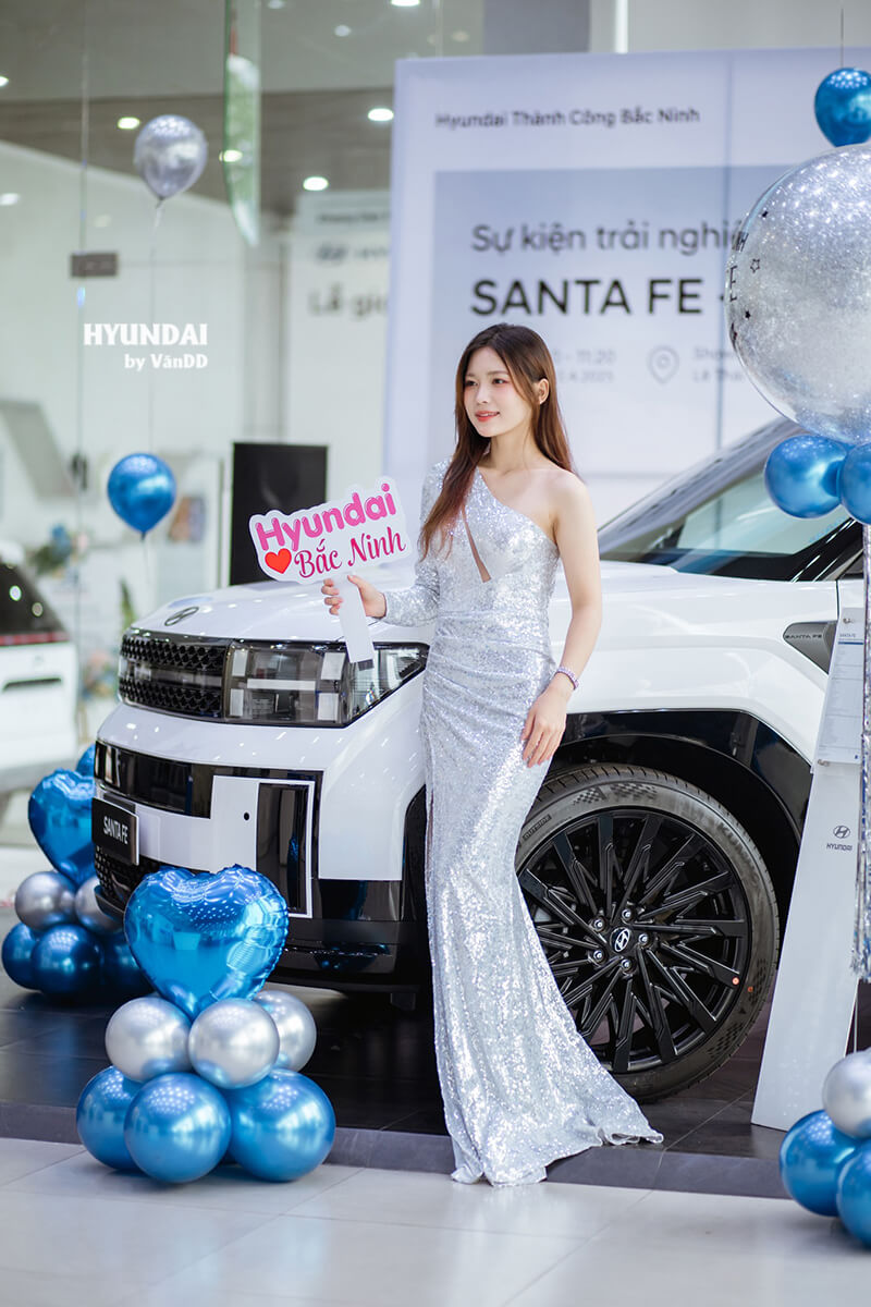 Lái thử Hyudai Santa Fe 2025 tại Hyundai Bắc Ninh