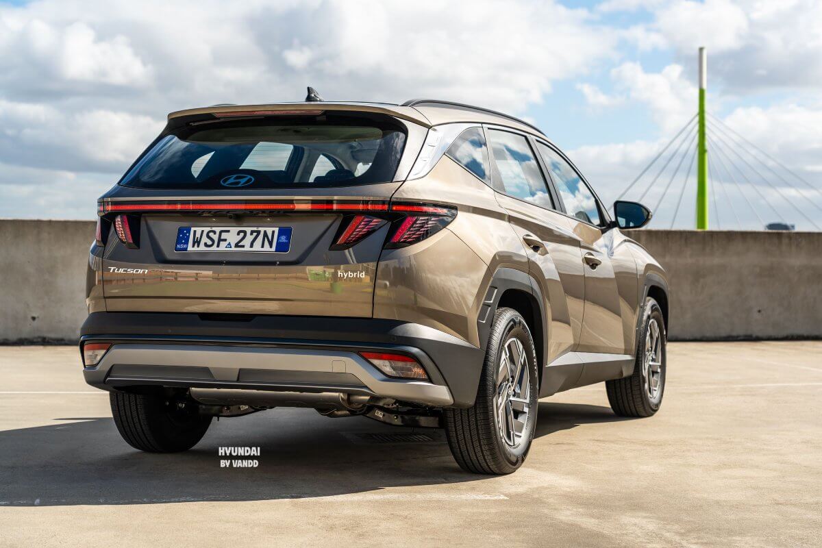 Đuôi xe Hyundai Tucson Hybrid 2026